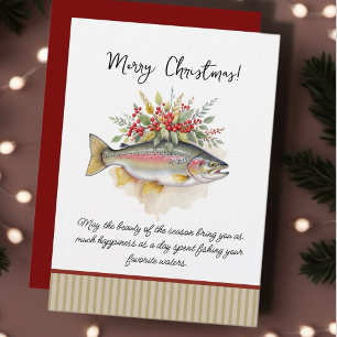 Fischerei-Weihnachtseinladungen