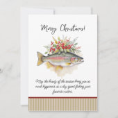 Fischerei-Weihnachtseinladungen (Vorderseite)