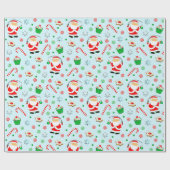 Fischerei-Weihnachtsgeschenk Geschenkpapier (Flach)