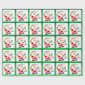 Fischerei-Weihnachtsgeschenk Geschenkpapier (Flach)