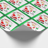 Fischerei-Weihnachtsgeschenk Geschenkpapier (Ecke)