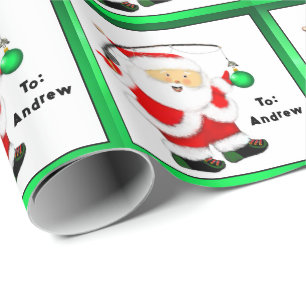 Fischerei-Weihnachtsgeschenk Geschenkpapier