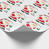 Fischerei-Weihnachtsgeschenk Geschenkpapier (Ecke)