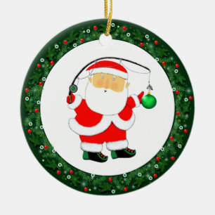 Fischerei-Weihnachtsgeschenk Keramik Ornament
