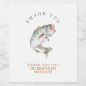 Fischerei Weinetikett (Einzelnes Label)