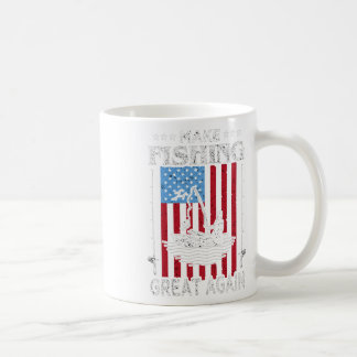Fischerei wieder groß machen Trump Lustiger Angler Kaffeetasse
