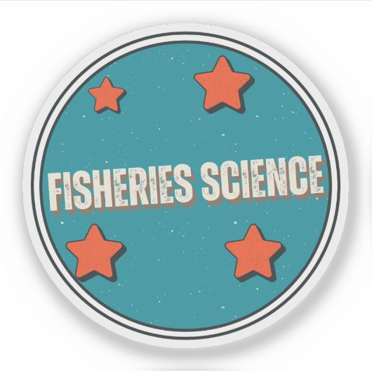 Fischerei - Wissenschaft Aufkleber (Vorderseite)
