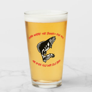 Fischerei: Wo der größte Fisch... - Bier fischen. Glas