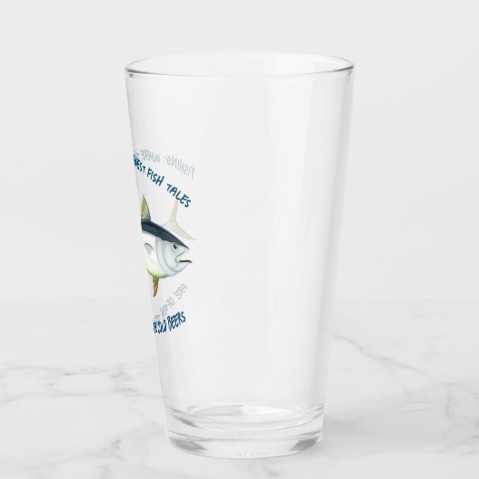 Fischerei: Wo der größte Fisch... - Bier fischen. Glas (Links)