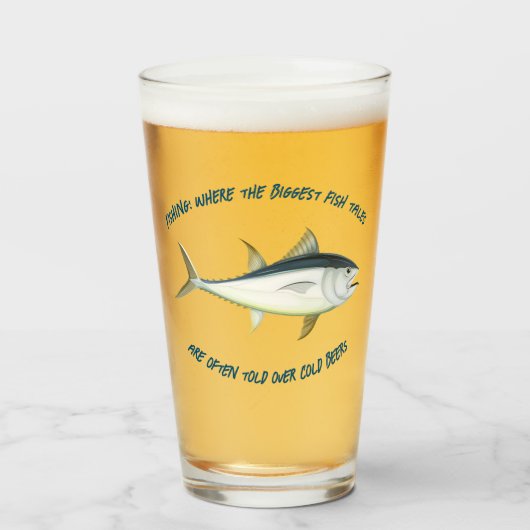 Fischerei: Wo der größte Fisch... - Bier fischen. Glas (Vorne (Gefüllt))
