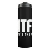 Fischerei - Wo ist der Fisch? Thermosbecher (Vorderseite)