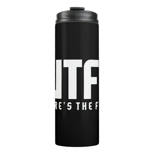 Fischerei - Wo ist der Fisch? Thermosbecher (Vorderseite)