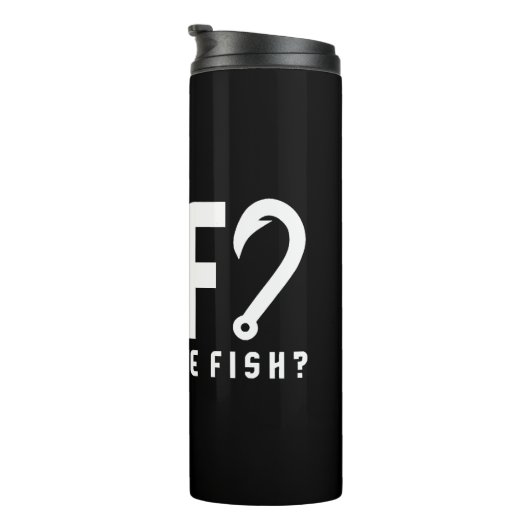Fischerei - Wo ist der Fisch? Thermosbecher (Nach rechts gedreht)