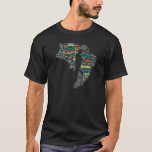 Fischerei Wortwolke Fischer Angler Fischermann Fi T-Shirt