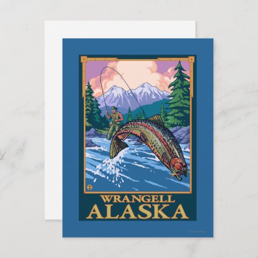 Fischerei - Wrangell, Alaska Postkarte (Vorne/Hinten)