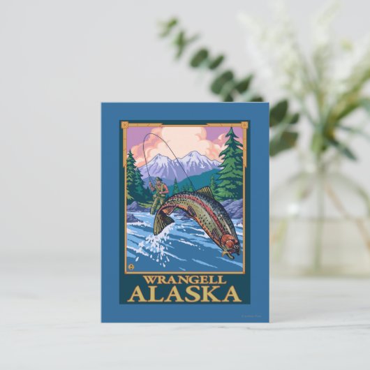 Fischerei - Wrangell, Alaska Postkarte (Stehend Vorderseite)