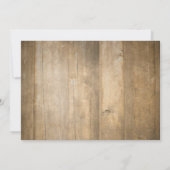 Fischerei zum Geburtstag Einladung Party Holzfisch (Rückseite)