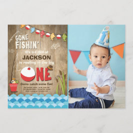 Fischerei zum Geburtstag Einladung Party Holzfisch