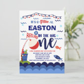 Fischerei zum Geburtstag Einladung von Fischern -  (Stehend Vorderseite)