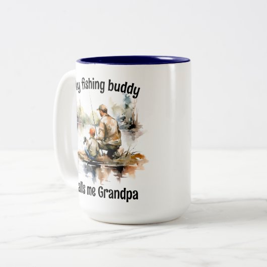 Fischerei Zweifarbige Tasse (Vorderseite Links)