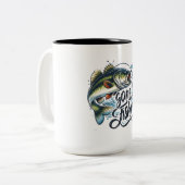 Fischerei Zweifarbige Tasse (Vorderseite Links)