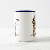 Fischerei Zweifarbige Tasse (Mittel)