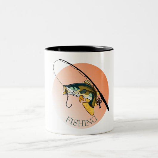 Fischerei Zweifarbige Tasse (Mittel)