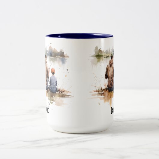 Fischerei Zweifarbige Tasse (Mittel)