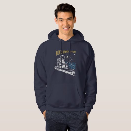 Fischereiastronaut Hoodie (Vorne ganz)