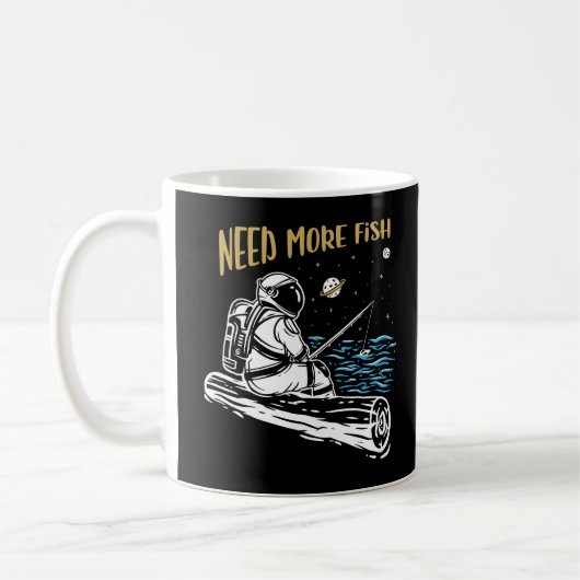 Fischereiastronaut Kaffeetasse (Links)