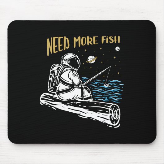 Fischereiastronaut Mousepad (Vorne)