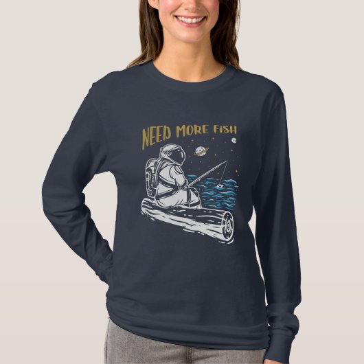 Fischereiastronaut T-Shirt (Vorderseite)