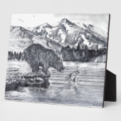 Fischereibär Fotoplatte (Seite)