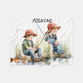 FISCHEREIBLANKET FÜR JUNGEN FLEECEDECKE (Vorderseite (Horizontal))