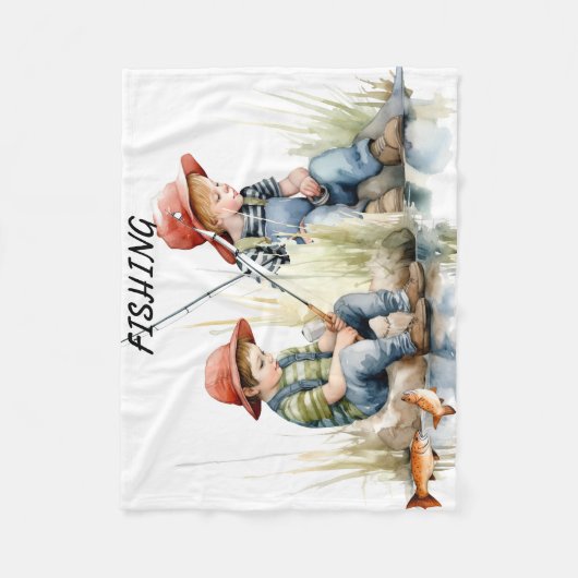 FISCHEREIBLANKET FÜR JUNGEN FLEECEDECKE (Vorderseite)