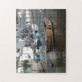Fischereiboot Wharf Puzzle (Vertikal)