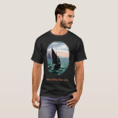 Fischereiboote auf See T-Shirt (Vorne ganz)