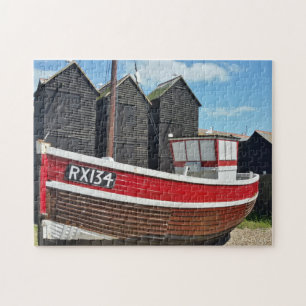 Fischereiboote in Hastings Sussex Puzzle
