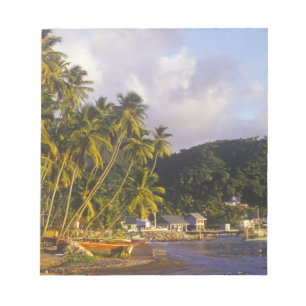 Fischereiboote, Soufriere, St Lucia, Karibik Notizblock