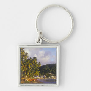 Fischereiboote, Soufriere, St Lucia, Karibik Schlüsselanhänger