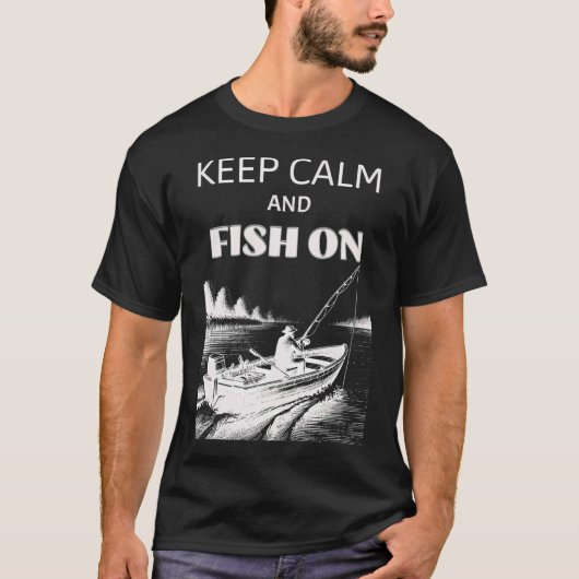 Fischereidesign T-Shirt (Vorderseite)