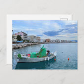 Fischereifahrzeug im Hafen Korinth Griechenland Postkarte (Vorne/Hinten)