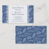 Fischereifahrzeug oder Restaurant für Meeresfrücht Visitenkarte (Vorne/Hinten)