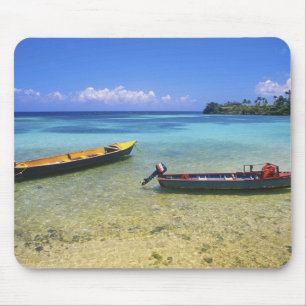 Fischereifahrzeuge, Boston Beach, Port Antonio, Mousepad