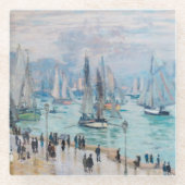 Fischereifahrzeuge, die den Hafen Verlassend | Cla Glasuntersetzer (Vorderseite)