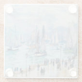 Fischereifahrzeuge, die den Hafen Verlassend | Cla Glasuntersetzer (Rückseite)