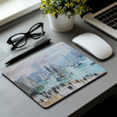 Fischereifahrzeuge, die den Hafen Verlassend | Cla Mousepad