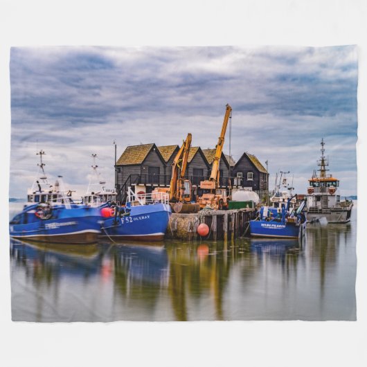 FISCHEREIFAHRZEUGE FLEECEDECKE (Vorderseite (Horizontal))