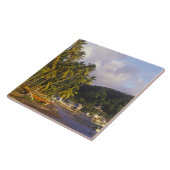 Fischereifahrzeuge, Soufriere, St. Lucia, Karibik Fliese (Seite)