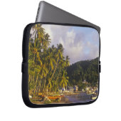 Fischereifahrzeuge, Soufriere, St. Lucia, Karibik Laptopschutzhülle (Vorne Rechts)